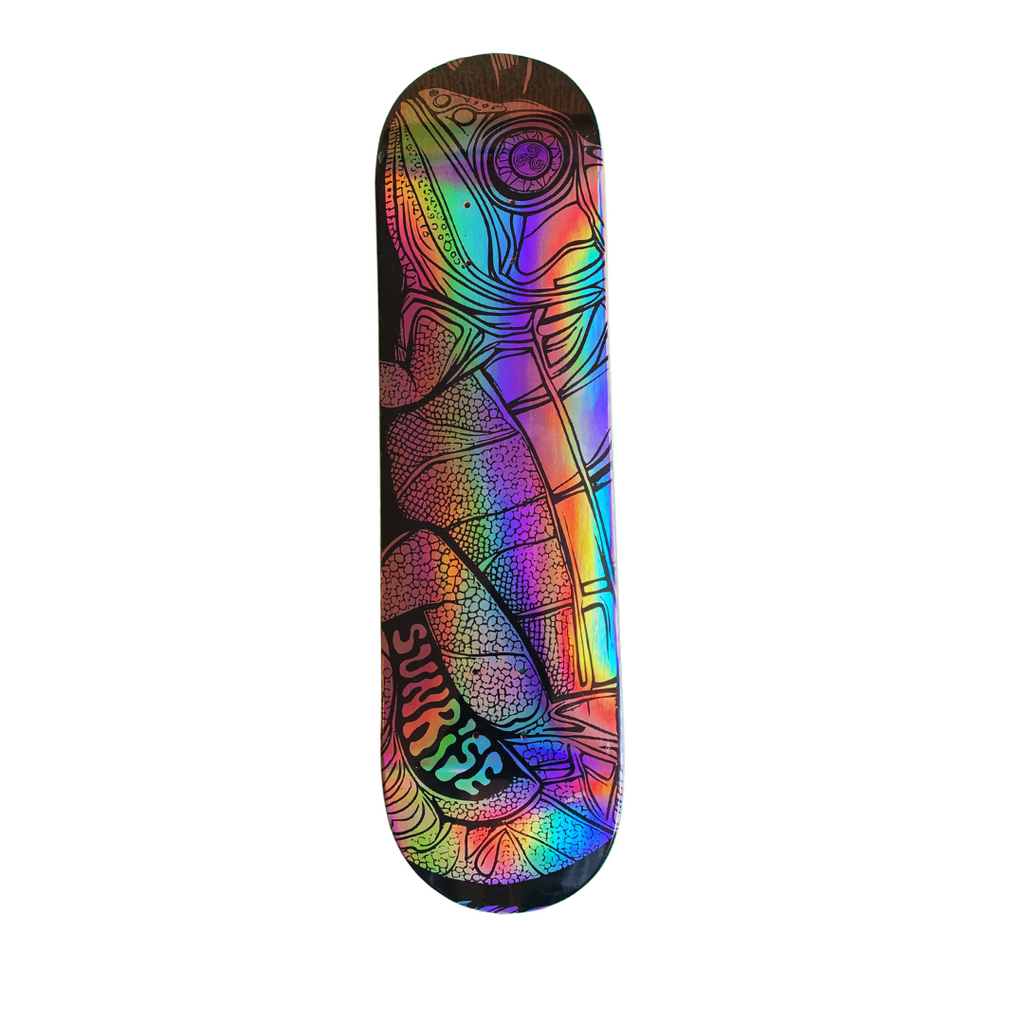 Tabla Sunrise - Metalic Reptil8.375  x 32´ OG Shape + Lija