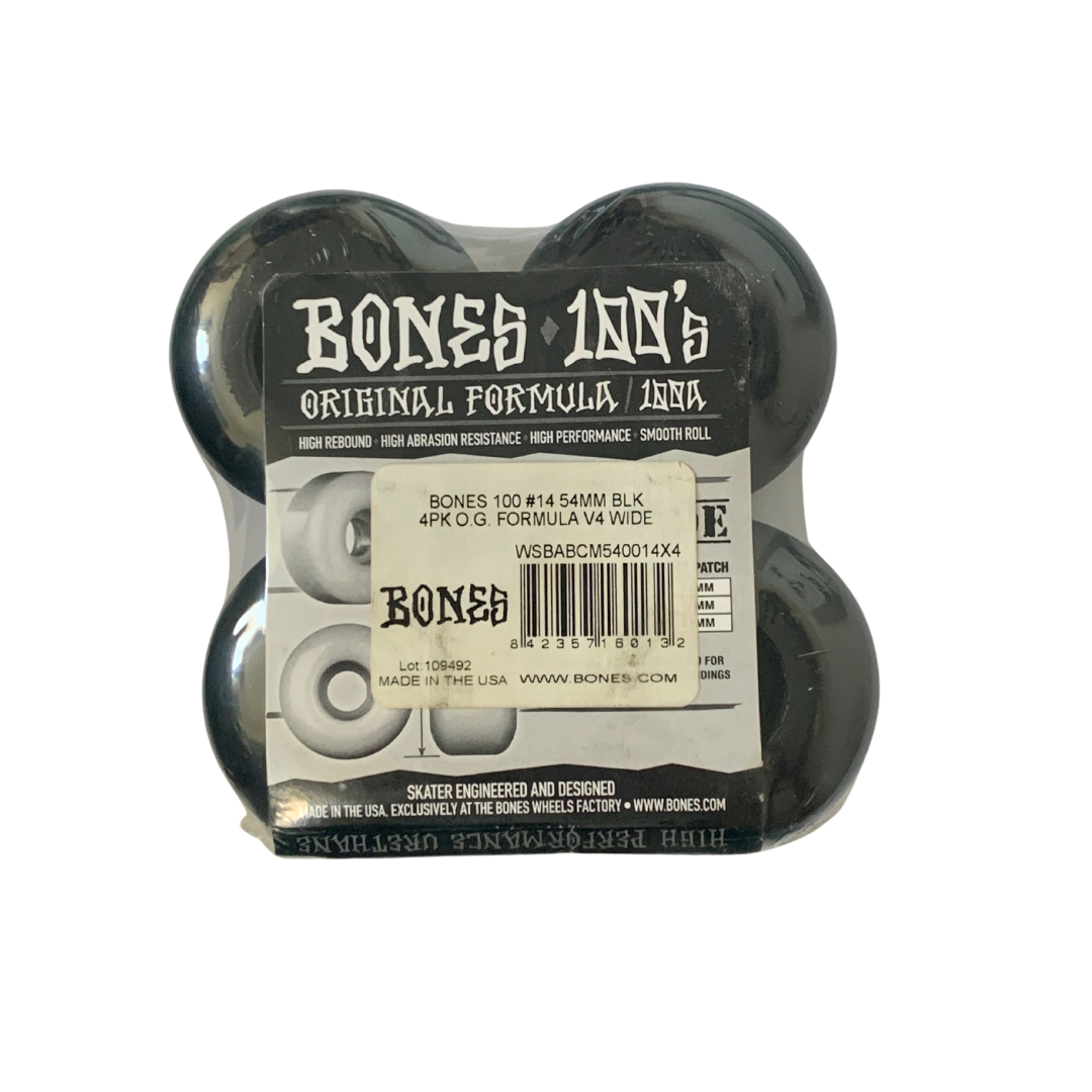 Bones Wheels 100s - OG Formula 54MM